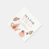 2人のお茶 | Teaパーティーベビーシャワーパーティー スタンダードカクテルナプキン (角)