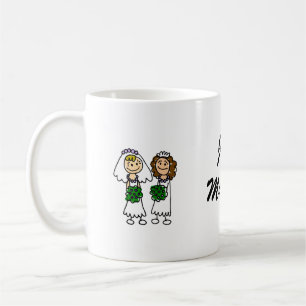 2人のかわいく小さい花嫁 コーヒーマグカップ