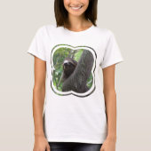 2人のつま先で触られた怠惰の女性Tシャツ Tシャツ (正面)