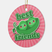 2人のエンドウ豆の親友 セラミックオーナメント (左)