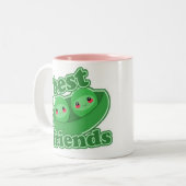 2人のエンドウ豆の親友 ツートーンマグカップ (正面左)