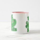 2人のエンドウ豆の親友 ツートーンマグカップ (中央)