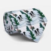 2人のクロス・カントリーのスキーヤー ネクタイ (ロール)