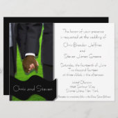 2人のグルーカスタムムゲイの結婚式の招待（二人族） 招待状 (正面/裏面)