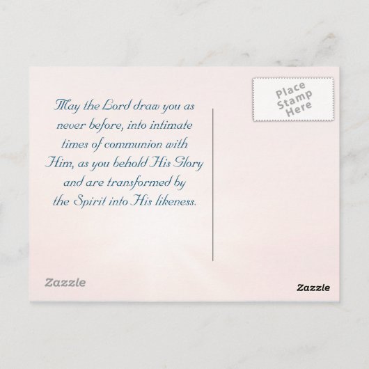 2人のコリント人3:18が彼の姿に変わった ポストカード (裏面)
