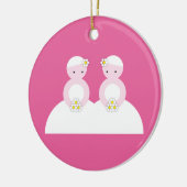 2人のコーカサス地方の花嫁 セラミックオーナメント (左)