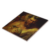 2人のサテュロス(パネルの油) タイル (側面)