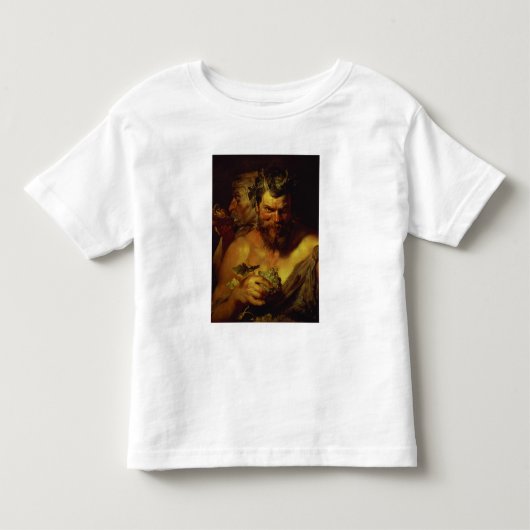 2人のサテュロス(パネルの油) トドラーTシャツ (正面)