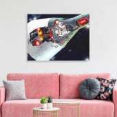 2人のジェミニ宇宙船を飛んで切断する。 キャンバスプリント (インサイチュ (リビング))