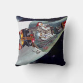 2人のジェミニ宇宙船を飛んで切断する。 クッション (裏面)