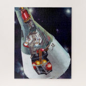 2人のジェミニ宇宙船を飛んで切断する。 ジグソーパズル (縦)