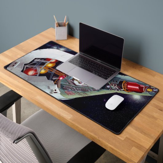2人のジェミニ宇宙船を飛んで切断する。 デスクマット (オフィス2)