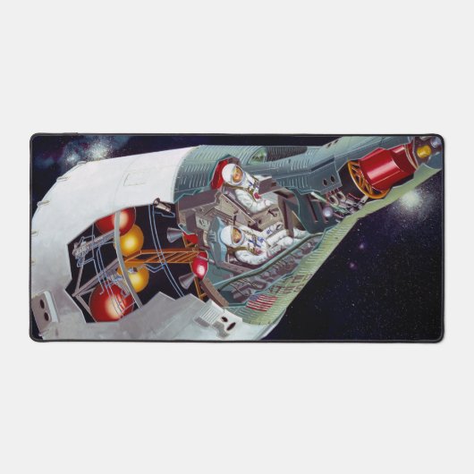 2人のジェミニ宇宙船を飛んで切断する。 デスクマット (正面)