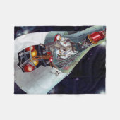 2人のジェミニ宇宙船を飛んで切断する。 フリースブランケット (正面(横))