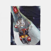 2人のジェミニ宇宙船を飛んで切断する。 フリースブランケット (正面)