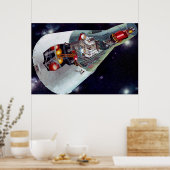 2人のジェミニ宇宙船を飛んで切断する。 ポスター (キッチン)