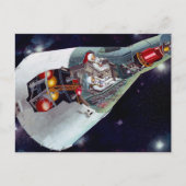 2人のジェミニ宇宙船を飛んで切断する。 ポストカード (正面)