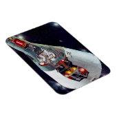 2人のジェミニ宇宙船を飛んで切断する。 マグネット (右側)