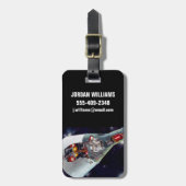 2人のジェミニ宇宙船を飛んで切断する。 ラゲッジタグ (正面縦)