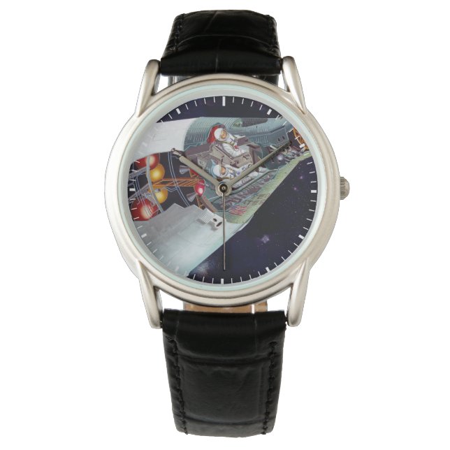 2人のジェミニ宇宙船を飛んで切断する。 腕時計 (正面)