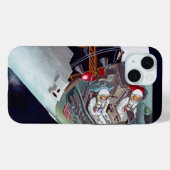 2人のジェミニ宇宙船を飛んで切断する。 Case-Mate iPhoneケース (裏面 (横))