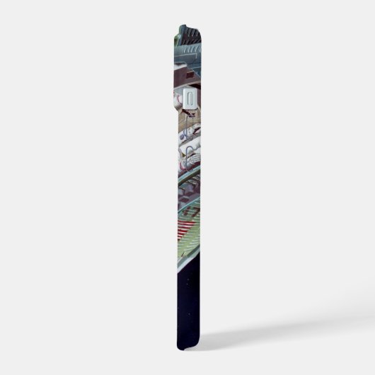 2人のジェミニ宇宙船を飛んで切断する。 iPhone 15ケース (左側面)