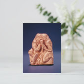 2人のスキタイ人が酒を酌み交わすプレート ポストカード (スタンド正面)