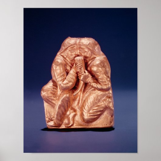 2人のスキタイ人が飲み物を分かち合っている姿を描いたプラーク ポスター (正面)