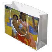 2人のタヒチ族の女性、ゴーギャン ラージペーパーバッグ (裏面アングル)