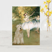 2人のダンサー – Wheaten Terrier 7 カード (黄色い花)
