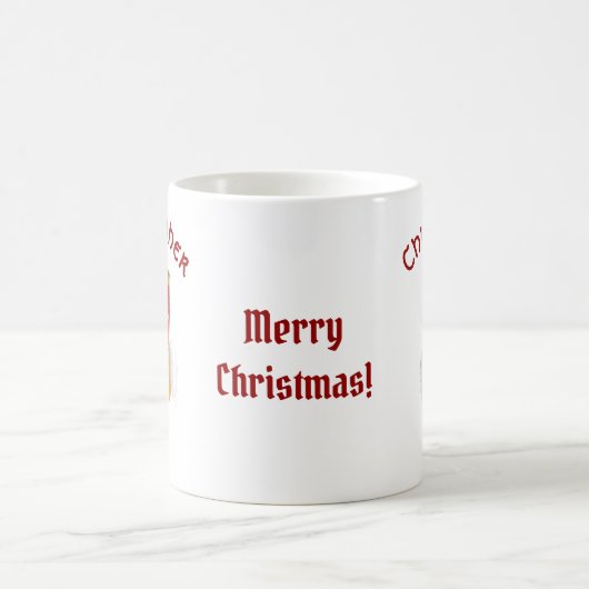 2人のナッツ味のくるみ割りの戦わない兵隊 コーヒーマグカップ (中央)