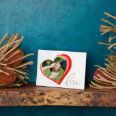 2人のハートがバレンタインをラブスクリプト`sデー写真  フォトプラーク (側面)