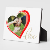2人のハートがバレンタインをラブスクリプト`sデー写真  フォトプラーク (側面)