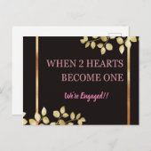 2人のハートが一つになる！ ポストカード (正面/裏面)
