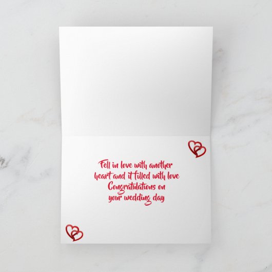 「2人のハートが会う」と続くマライジュカード シーズンカード (内部)