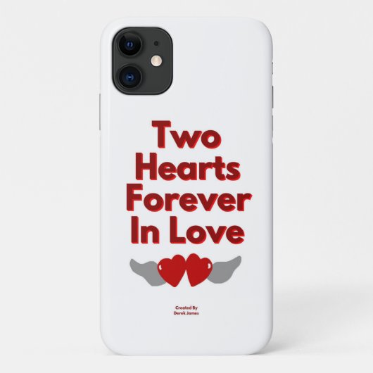 2人のハートが永遠にApple iPhone 11を愛 Case-Mate iPhoneケース (裏面)