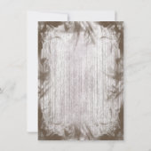 2人のハート素朴の結婚招待 招待状 (裏面)