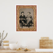 2人のバイオリン弾き、楽器付き(40050) ポスター (キッチン)