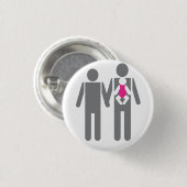 2人のパパおよび娘 缶バッジ (正面&裏面)