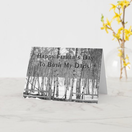 2人のパパ カード (黄色い花)