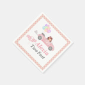 2人のファストピンクのレースカーガールを育てる2日目 スタンダードカクテルナプキン (角)