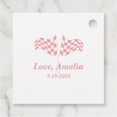 2人のファストピンクのレースカーガールを育てる2日目 フェイバータグ (裏面)