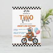 2人のファストボーイが育ったバイクレーシング誕生日 招待状 (スタンド正面)