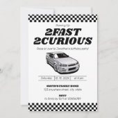 2人のファーストツーハンドルボーイ2人目の誕生日パーティー 招待状 (正面)