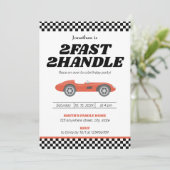 2人のファーストツーハンドルボーイ2人目の誕生日パーティー 招待状 (スタンド正面)