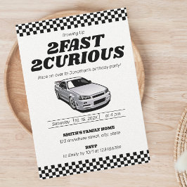 2人のファーストツーハンドルボーイ2人目の誕生日パーティー 招待状