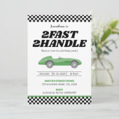 2人のファーストツーハンドルボーイ2人目の誕生日パーティー 招待状 (スタンド正面)