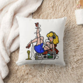 2人のブロンドのアマチュア無線Pinの女の子の枕はカスタマイズ クッション (ブランケット)