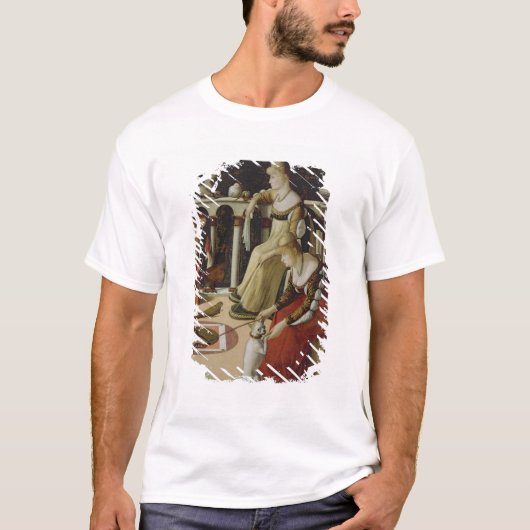 2人のベニス風の女性(パネル) Tシャツ (正面)