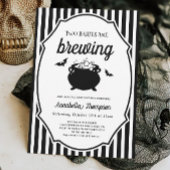 2人のベビーが双子ハロウィーンの赤ちゃんシャワーを醸造している 招待状